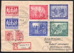 1948  Fernbrief Einschreiben - MiF / Bezirk 14 - ZF 3a