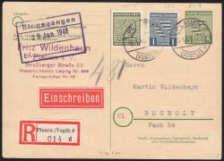 Fernpostkarte Einschreiben - MiF
