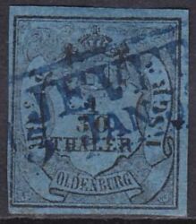 1852  Freimarke: Oldenburgisches Hauswappen mit Krone