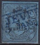 1852  Freimarke: Oldenburgisches Hauswappen mit Krone