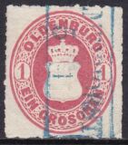 1862  Freimarke: Oldenburgisches Hauswappen mit Herzogkrone