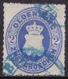 1862  Freimarke: Oldenburgisches Hauswappen mit Herzogkrone