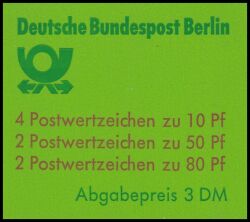 1989  Markenheftchen: Sehenswürdigkeiten
