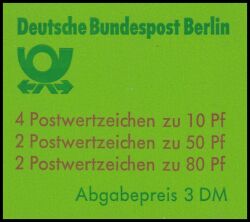 1989  Markenheftchen: Sehenswrdigkeiten