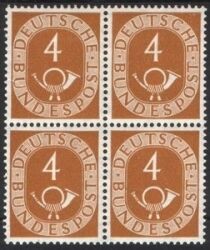 1951  Freimarke: Posthorn 124