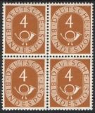 1951  Freimarke: Posthorn 124