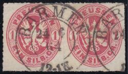 Nr. 0146 - Nachverwendeter Preußenstempel - Barmen / K2