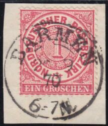 Nr. 0146 - Nachverwendeter Preußenstempel - Barmen / K2