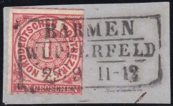 Nr. 0153 - Nachverwendeter Preußenstempel - Barmen / R3