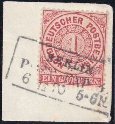 Nr. 0214 - Nachverwendeter Preußenstempel - Berlin Post-Exp. 1 / R3