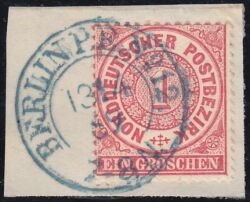 Nr. 0238 b - Nachverwendeter Preußenstempel - Berlin P. E. No. 12 / K2