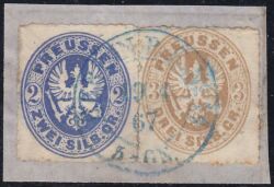 Nr. 0242 b - Nachverwendeter Preußenstempel - Berlin P. E. No. 14 / K2