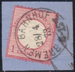 Nr. 0429 - Nachverwendeter Preußenstempel - Bremen Bahnh. / K1
