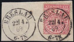 Nr. 0432 - Nachverwendeter Preußenstempel - Breslau / K2
