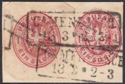 Nr. 0538 - Nachverwendeter Preußenstempel - Camen I. / Sch. / R2