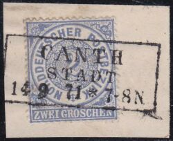 Nr. 0545 - Nachverwendeter Preußenstempel - Canth Stadt / R3