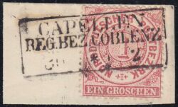 Nr. 0548 - Nachverwendeter Preuenstempel - Capellen Reg. Bez. Coblenz / R3