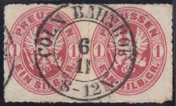 Nr. 0609 - Nachverwendeter Preußenstempel - Coeln Bahnhof / K2