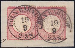 Nr. 0609 - Nachverwendeter Preußenstempel - Coeln Bahnhof / K2