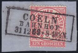 Nr. 0610 - Nachverwendeter Preußenstempel - Coeln Bahnhof / R3