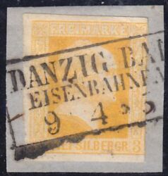 Nr. 0723 - Nachverwendeter Preuenstempel - Danzig Bahnhof Eisenbahnfahrt / R3