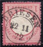 Nr. 0819 - Nachverwendeter Preußenstempel - Driesen...