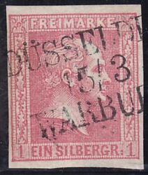 Nr. 0858 - Nachverwendeter Preuenstempel - Dsseldorf-Warburg / L3
