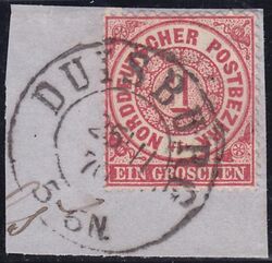 Nr. 0859 - Nachverwendeter Preuenstempel - Duisburg / K2