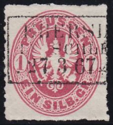 Nr. 0867 - Nachverwendeter Preußenstempel - Ebersdorf in Schlesien / R3