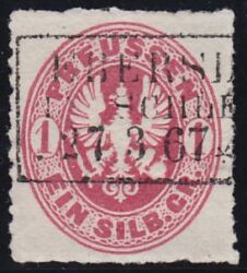 Nr. 0867 - Nachverwendeter Preuenstempel - Ebersdorf in Schlesien / R3