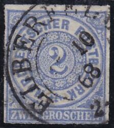 Nr. 0887 - Nachverwendeter Preußenstempel - Elberfeld / K2
