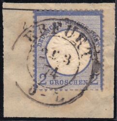 Nr. 0926 - Nachverwendeter Preußenstempel - Erfurt / K2