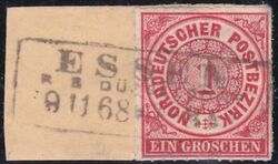 Nr. 0949 - Nachverwendeter Preuenstempel - Essen R. B. Dsseldorf / R3