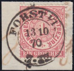 Nr. 0992 - Nachverwendeter Preußenstempel - Forst I. L. / K2