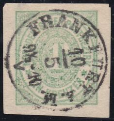 Nr. 0998 A - Nachverwendeter Preuenstempel - Frankfurt A. M. / K1