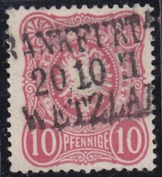 Nr. 1005 - Nachverwendeter Preußenstempel - Frankfurt-Wetzlar / L3