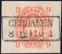 Nr. 1103 - Nachverwendeter Preußenstempel - Gerdauen / R2