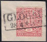 Nr. 1137 - Nachverwendeter Preußenstempel - Glogau...