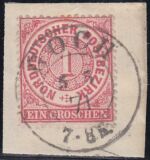 Nr. 1153 - Nachverwendeter Preußenstempel - Goch / K2