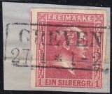 Nr. 1224 - Nachverwendeter Preußenstempel - Greven...