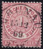 Nr. 1305 - Nachverwendeter Preußenstempel - Grunau...