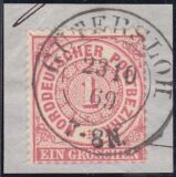 Nr. 1316 - Nachverwendeter Preußenstempel -...