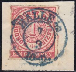 Nr. 1353 b - Nachverwendeter Preußenstempel - Halle A./S. / K2 b