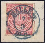 Nr. 1353 b - Nachverwendeter Preußenstempel - Halle...
