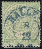 Nr. 1353 b - Nachverwendeter Preußenstempel - Halle...