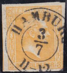 Nr. 1365 - Nachverwendeter Preußenstempel - Hamburg / K2