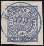 Nr. 1365 b - Nachverwendeter Preuenstempel - Hamburg / K2 b