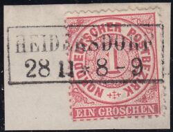 Nr. 1412 - Nachverwendeter Preuenstempel - Heidersdorf / R2