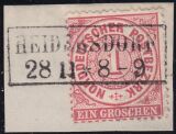 Nr. 1412 - Nachverwendeter Preußenstempel -...