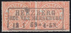 Nr. 1460 - Nachverwendeter Preußenstempel - Herzberg Reg. Bez. Merseburg / R3